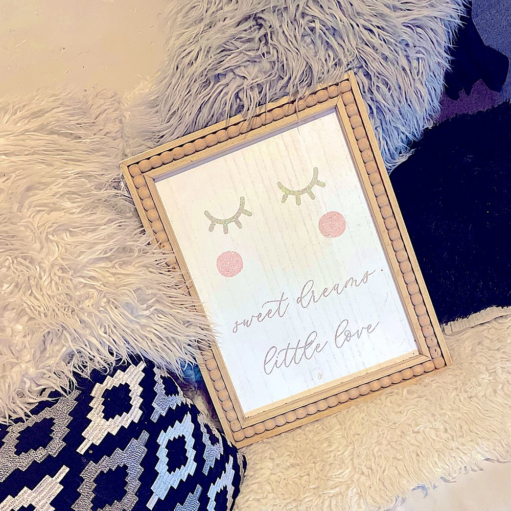 unicorn picture frame for a baby’s room w/ Sparkles